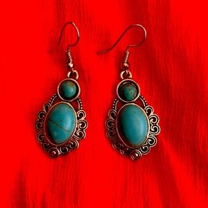 Brand new turquoise earrings